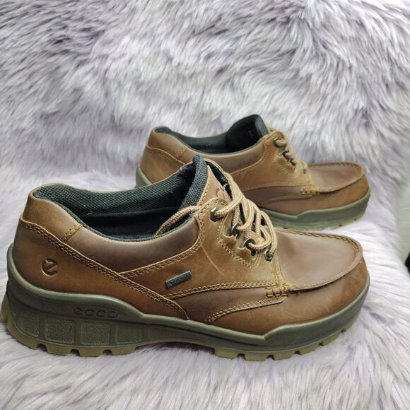 Ecco Track II Low Brown Leather Boots Mens Size US 9-9.5 EUR 43 Gore-Tex main image 6